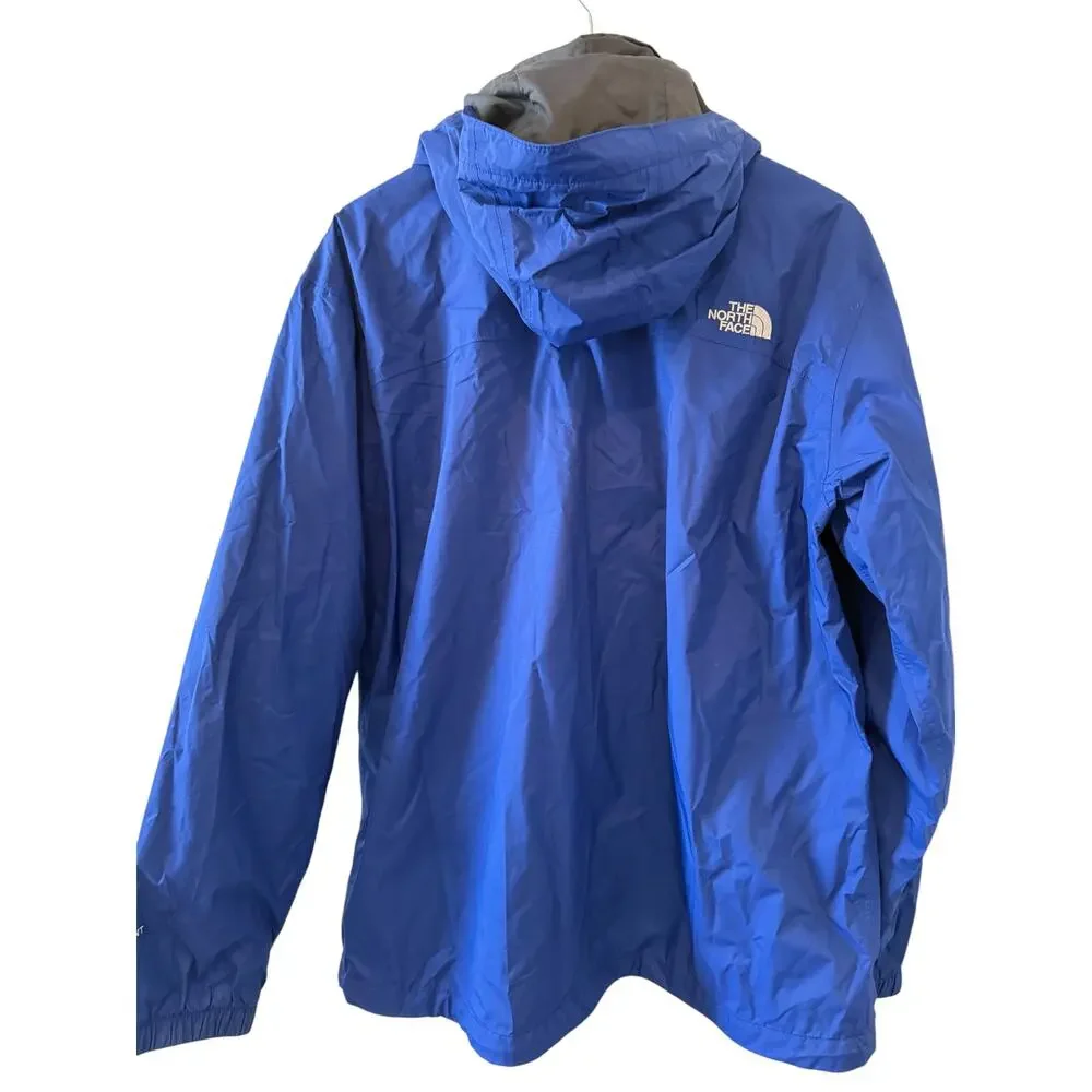 The North Face Hyvent Hooded Windbreaker Rain Jacket Blue L